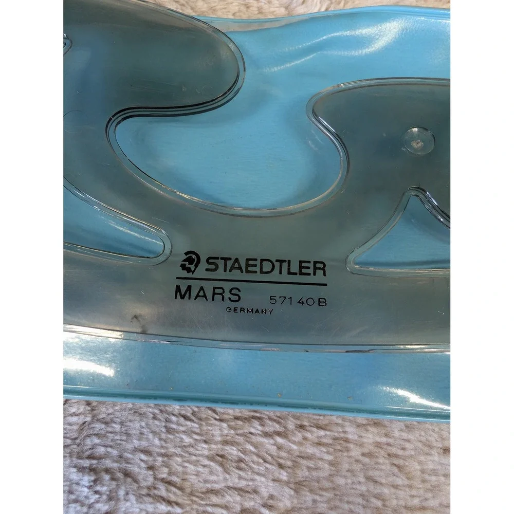 Staedtler Mars 571 40 WP Vintage French Curve Set German Drafting Templates‎ 3pc